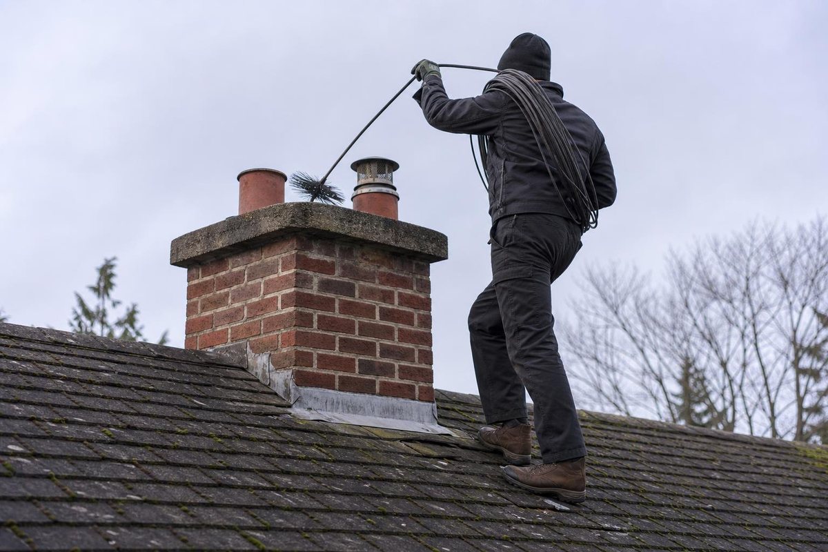 Stock photo: On the roof